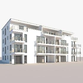 3D model Apartment Building 04